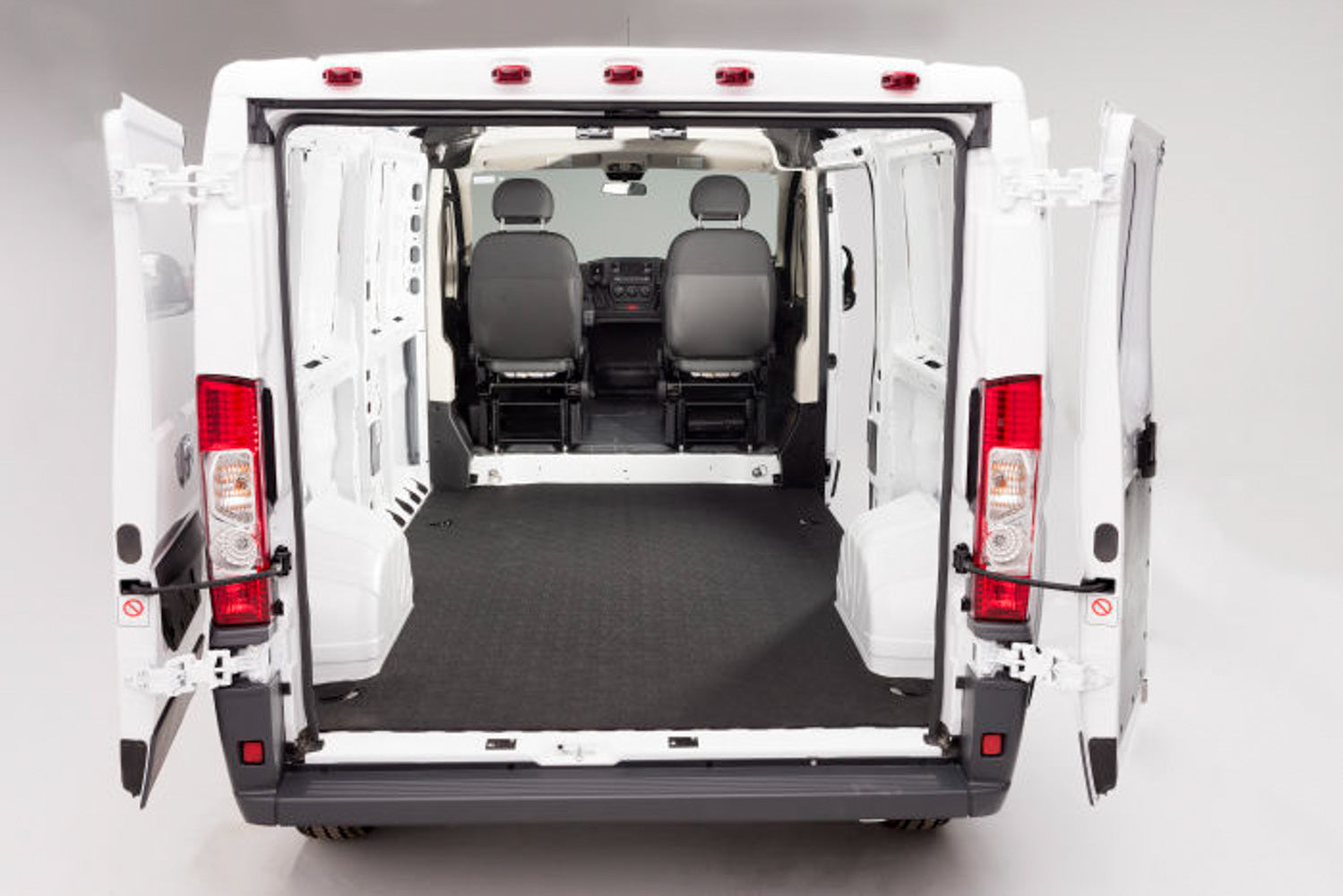 BEDRUG VanTred Cargo Mat for Ram ProMaster Long Wheelbase 2014-2021, Impact Protection, Non-Skid, Black Plastic