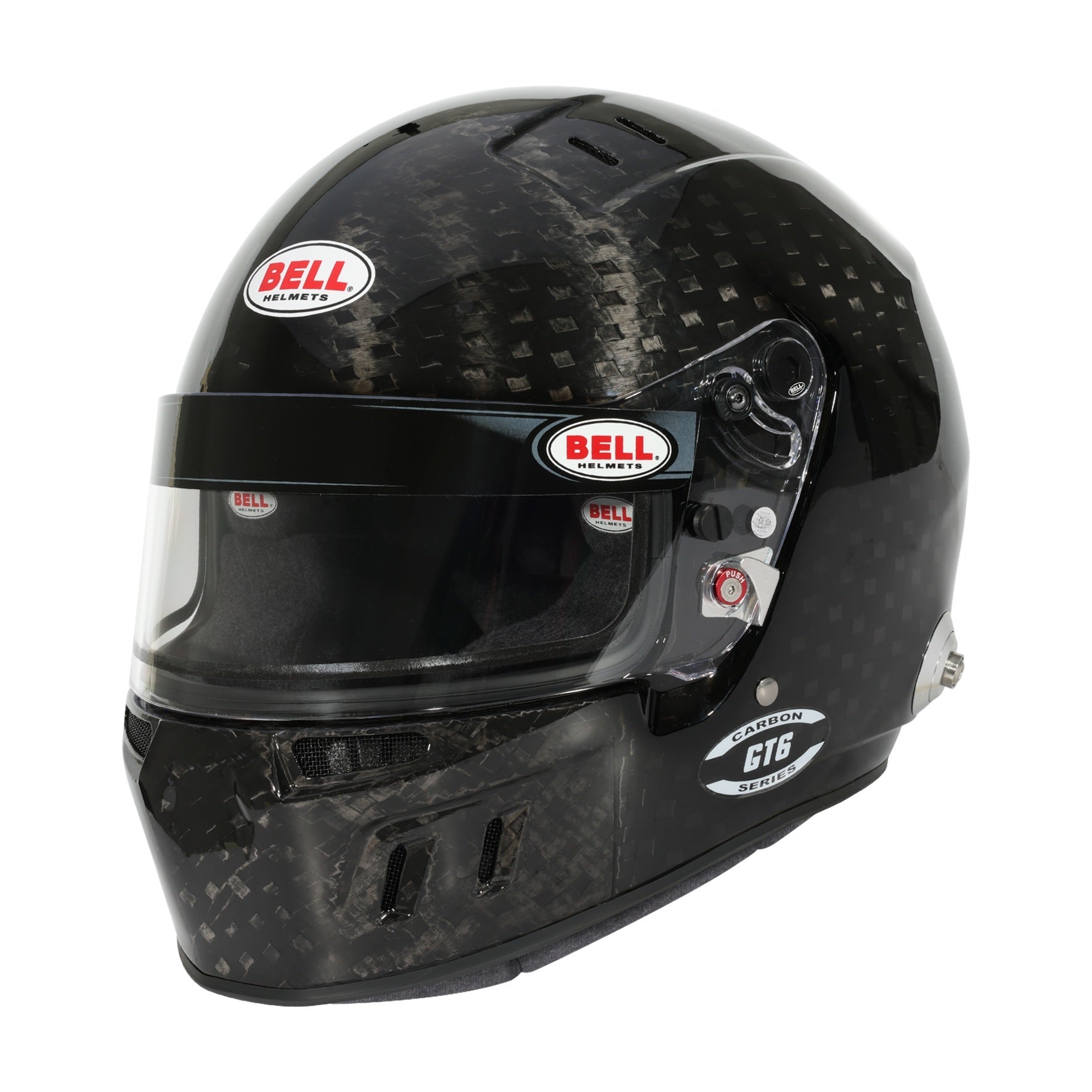 Bell Helmets GT6 Carbon Full Face Helmet Size 7-3/8 Snell SA2025 FIA Approved