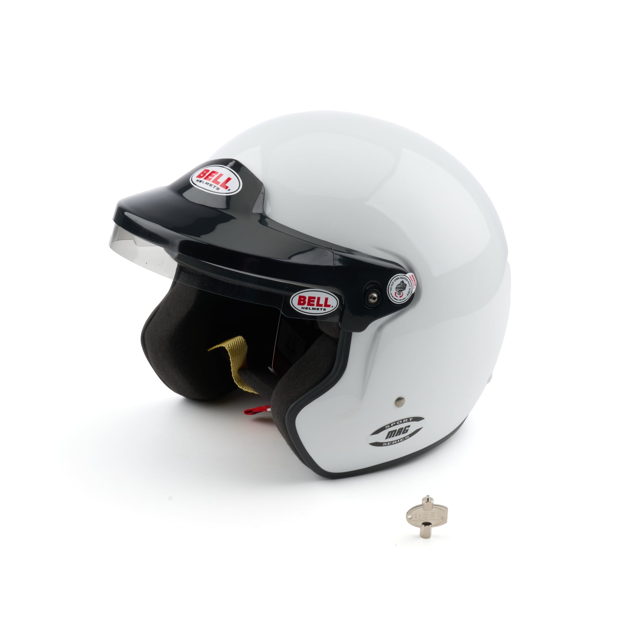 Bell Helmets MAG Open Face Helmet with Snell SA2025 Certification, 2X-Large, White
