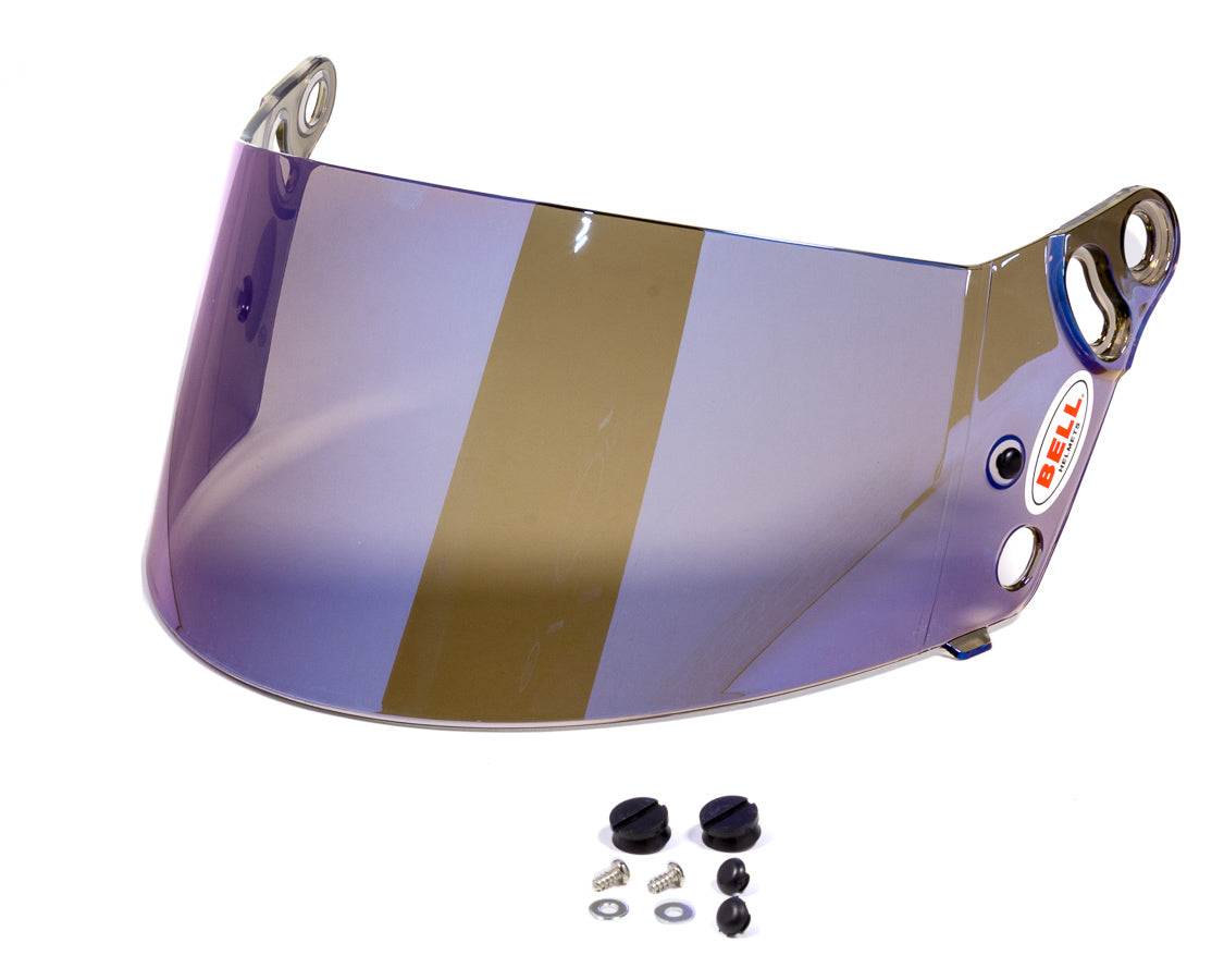 Bell Helmets 2010205 Blue Mirror Shield for SRV-8 Style Helmets, 3mm Thickness