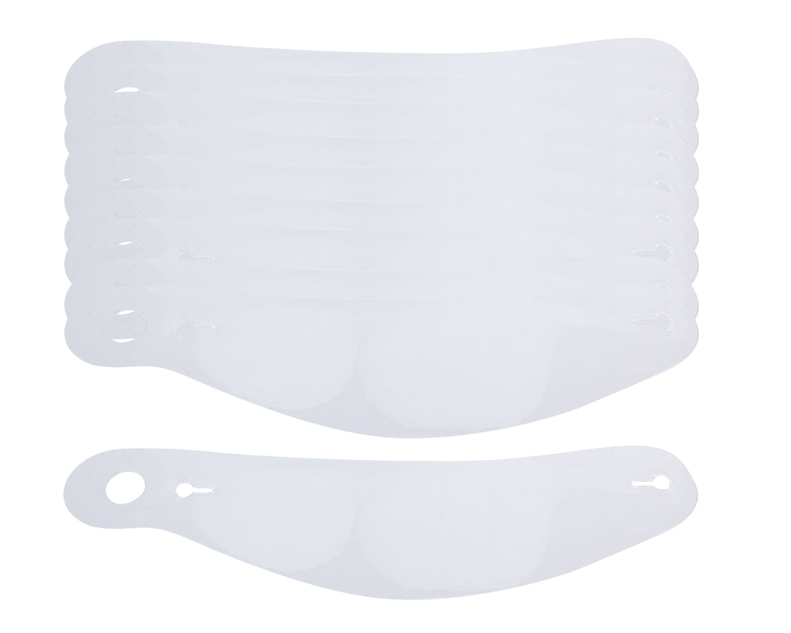 Bell Helmets 2030014 Thick Tear Offs 5 Mil Clear Plastic Shield Set of 10