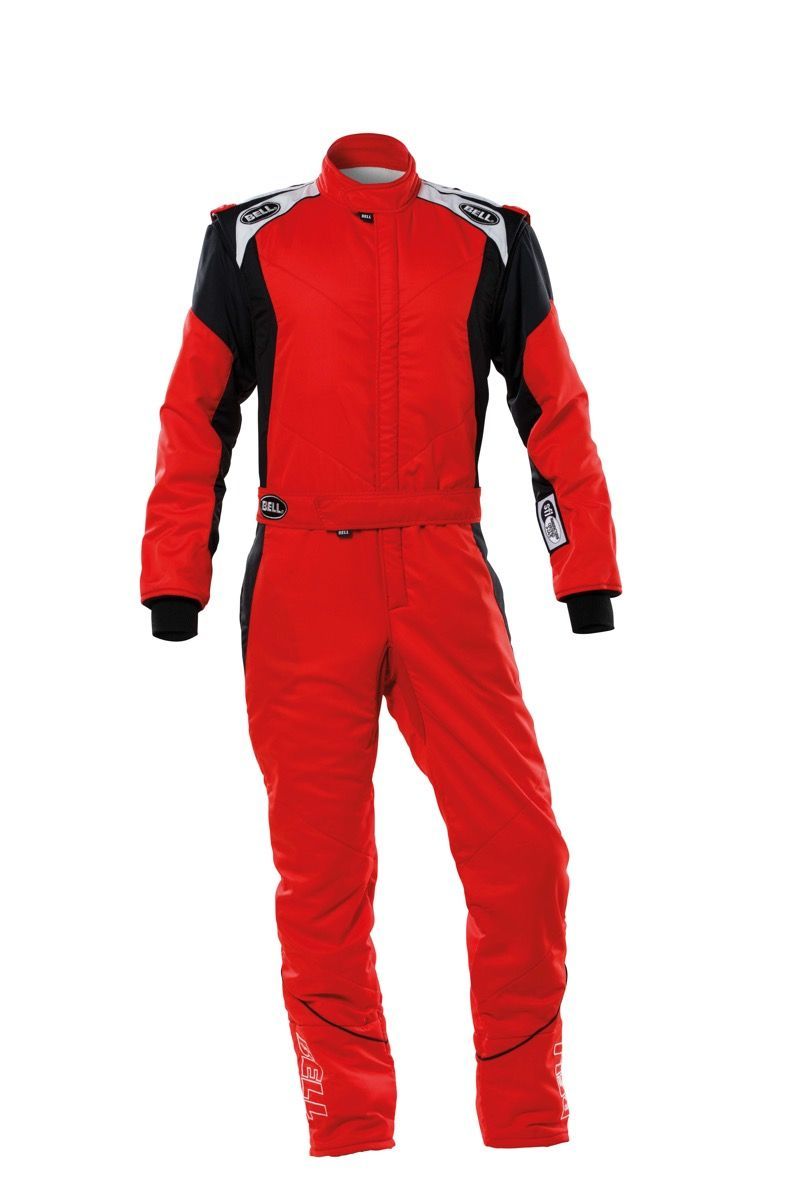 Bell Helmets BR10042 PRO-TX Series One-Piece Driving Suit in Red and Black, Medium, SFI 3.2A/5 Certification