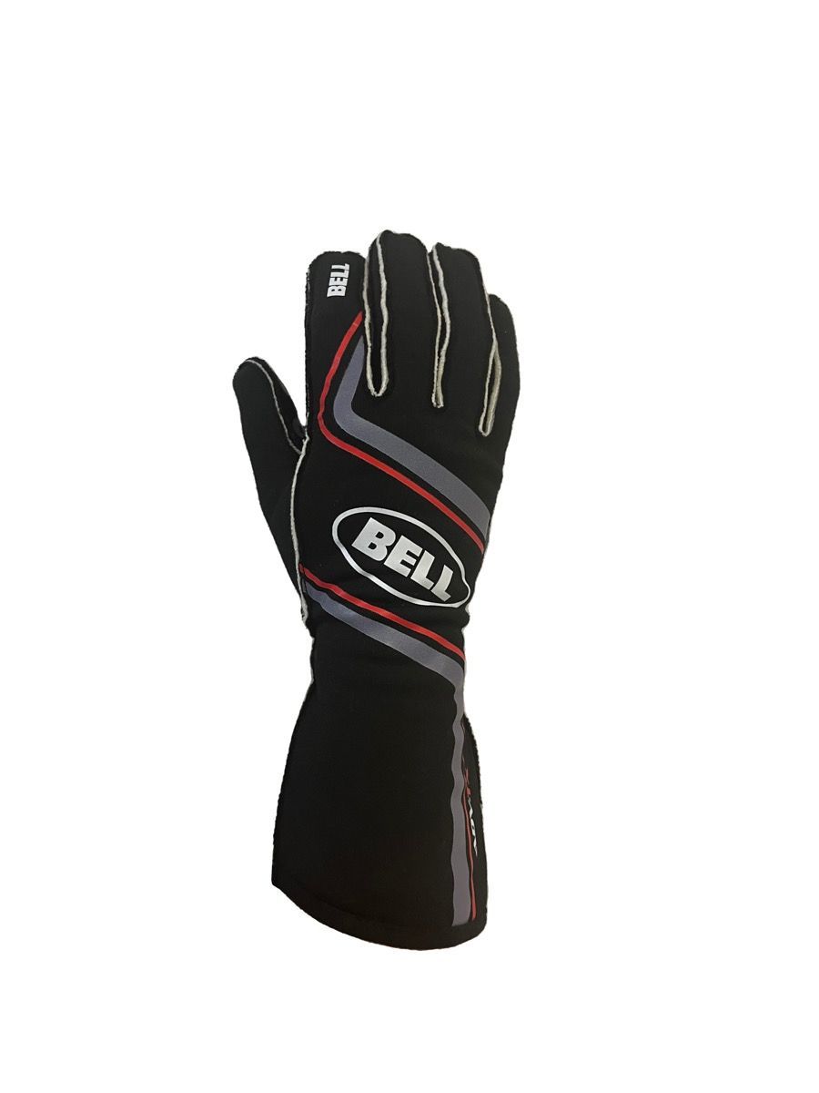 Bell Helmets BR20002 ADV-TX Driving Gloves Medium Black and Red SFI 3.3/5