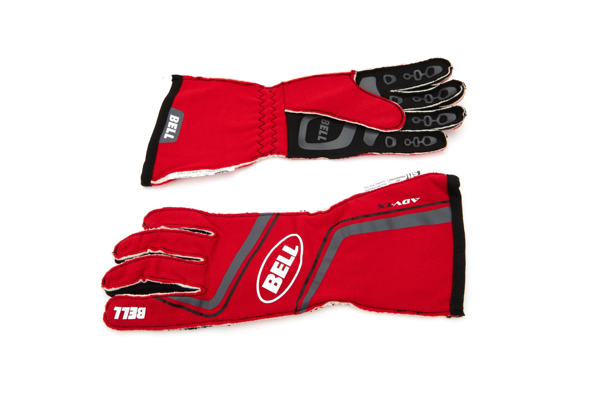 Bell Helmets BR20011 ADV-TX Driving Gloves with Double Layer Aramid Fabric, Red and Black, Small