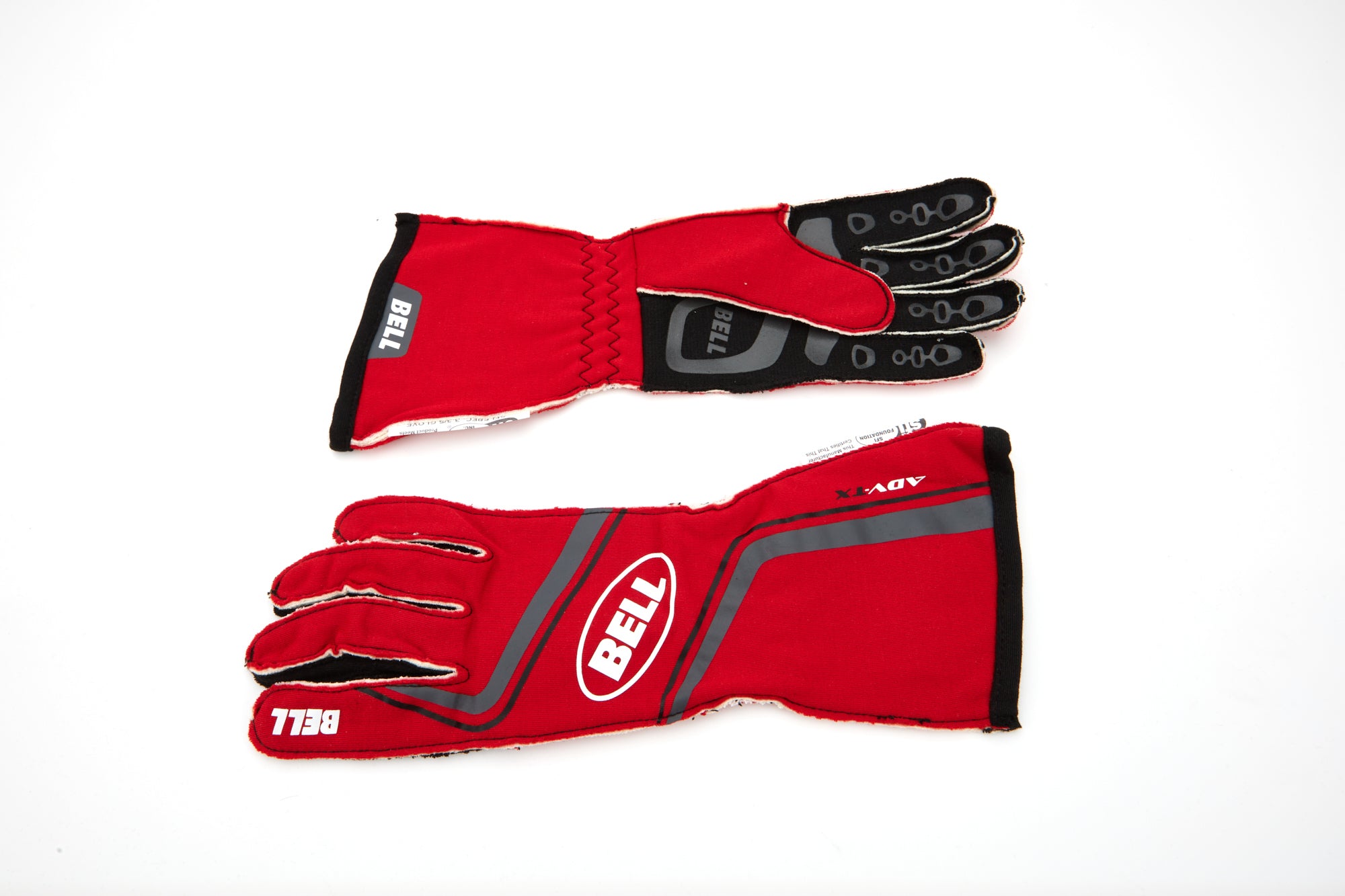 Bell Helmets BR20015 ADV-TX Driving Gloves SFI 3.3/5 with Double Layer Aramid and Elastic Cuff, Red and Black, 2X-Large