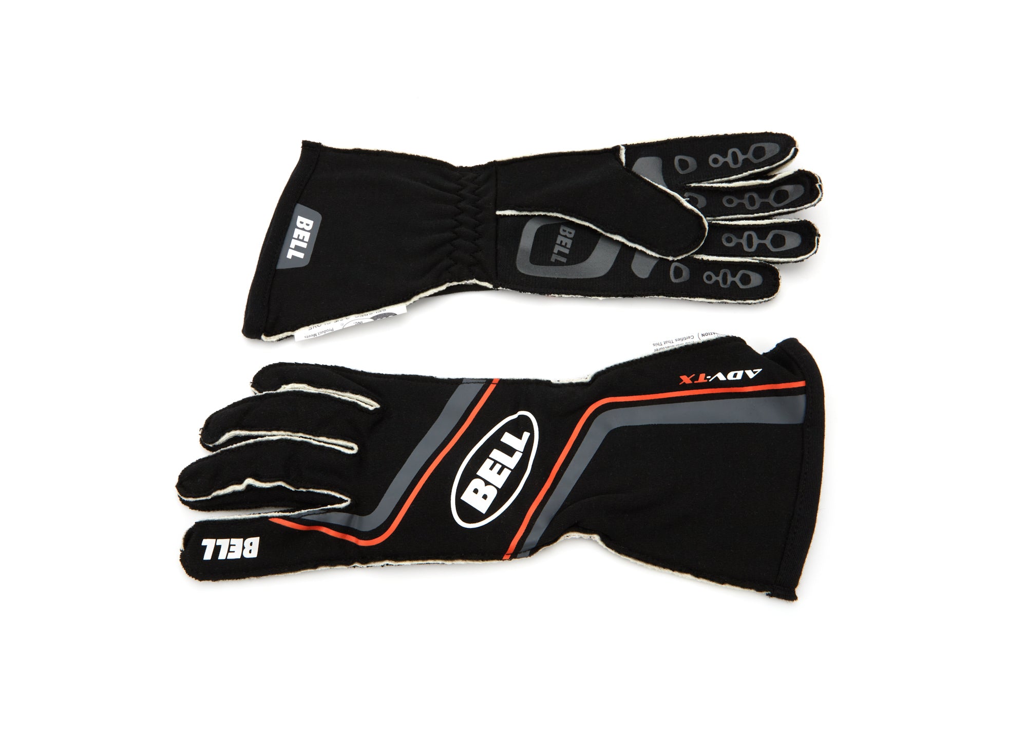 Bell Helmets BR20022 ADV-TX Driving Gloves Medium Black and Orange SFI 3.3/5