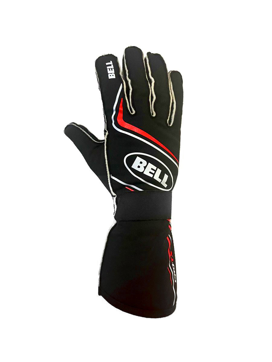 Bell Helmets BR20032 Pro-TX Driving Gloves Medium Black and Red SFI 3.3/5