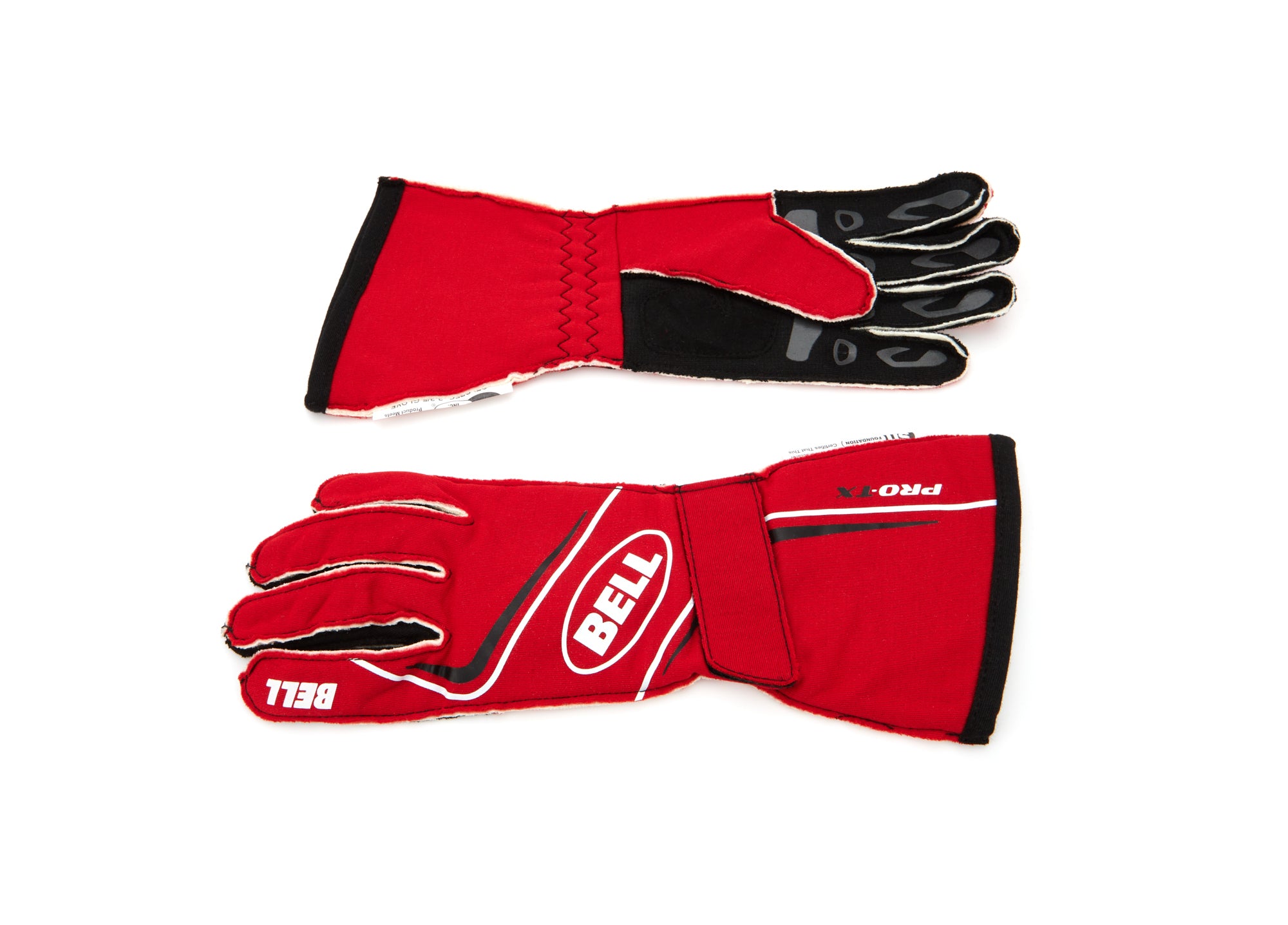 Bell Helmets BR20044 Pro-TX Driving Gloves with Double Layer Aramid Fabric, Red and Black, X-Large