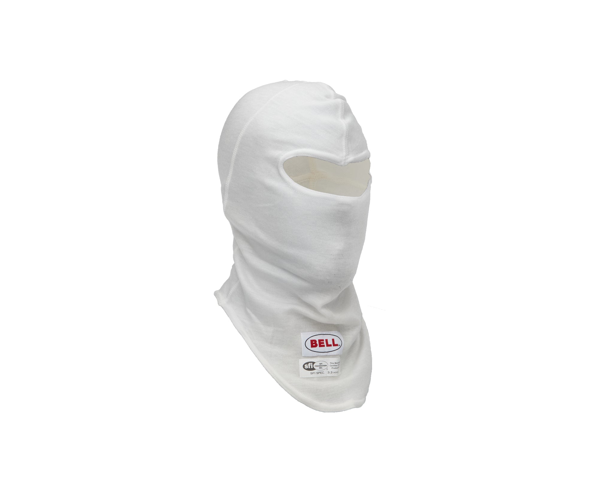 Bell Helmets BR40121 White Single Eyeport Nomex Balaclava with SFI 3.3 Certification
