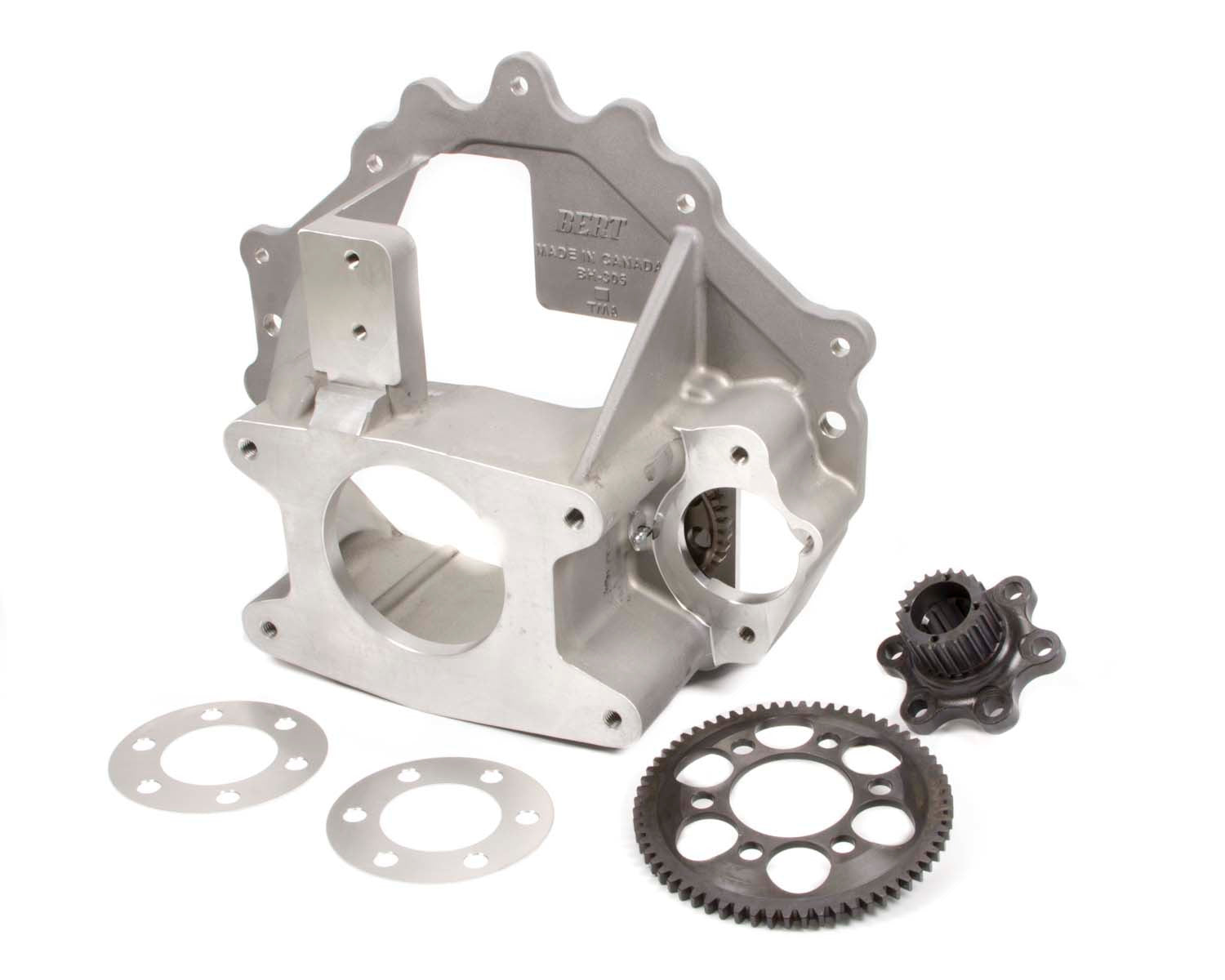 Bert Transmissions Chevy Bell Housing Aluminum HTD Type with Reverse Mount and Idler Gear Part 301H-BOD-Kit