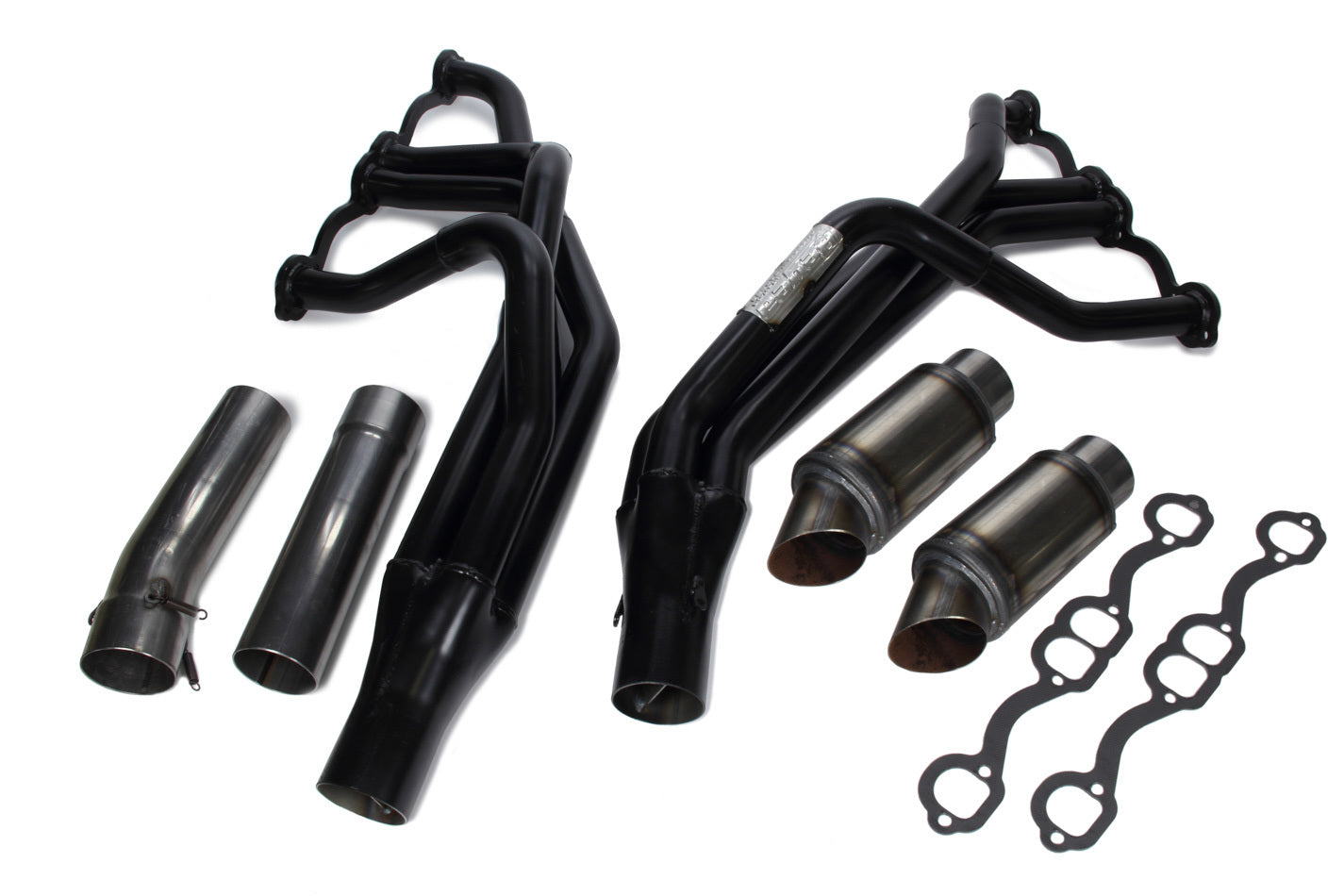 Beyea Custom Headers DLM604-17-B Small Block Chevy Dirt Late Model Header with 1-5/8 Inch Primary and 2-3/4 Inch Collector