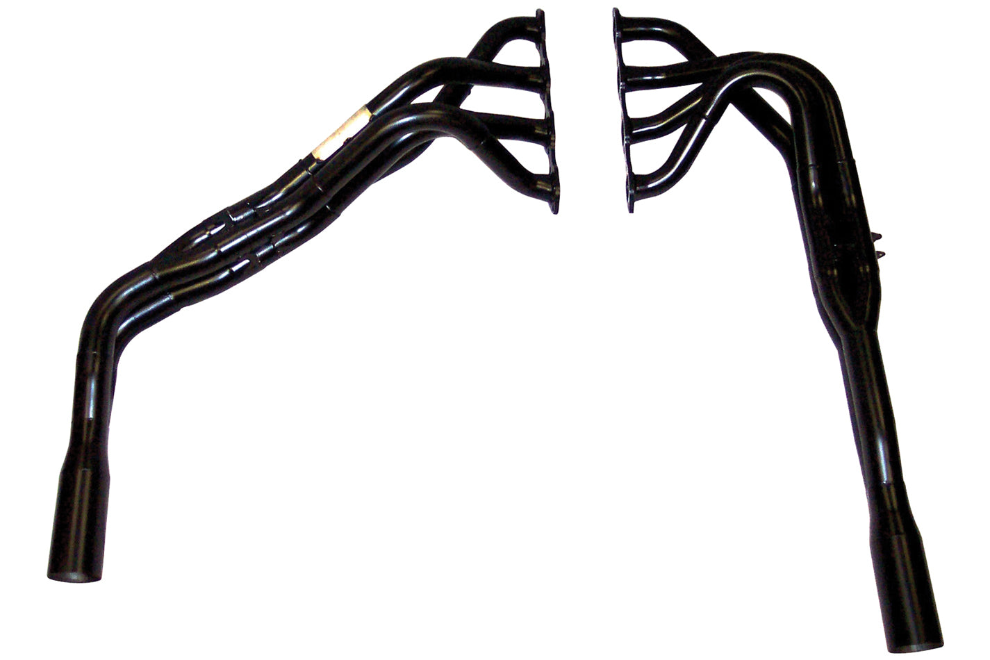 Beyea Custom Headers DLMTY-525D1 Chevy LS Tri-Y Full Exhaust Headers with 1.625 to 1.875 Inch Primary Tubes and 3-Inch Collector, Black Steel Finish