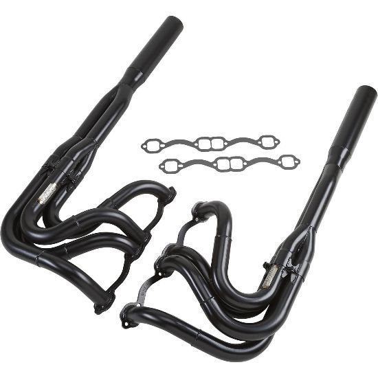 Beyea Custom Headers DSTY-23S2-305 Dirt Sprint Car Header Tri-Y 1-3/4 Inch Primary, 3 Inch Collector, Steel Black Finish