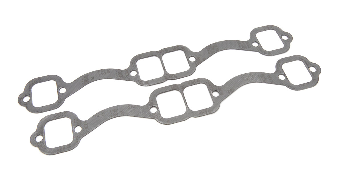BEYEA Custom Headers HG23DP Exhaust Header and Manifold Gasket for Small Block Chevy, 1.770 x 1.550 Inch Rectangular Port, Steel Core Graphite, Pair