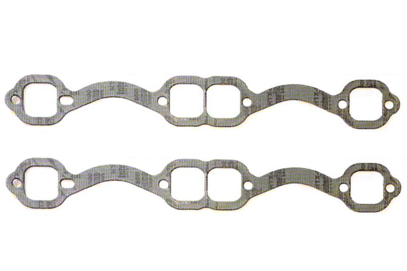 Beyea Custom Headers HG23SP Exhaust Header and Manifold Gasket for Small Block Chevy, Oval Port, 1.550 x 1.870 Inches, Graphite, Pair