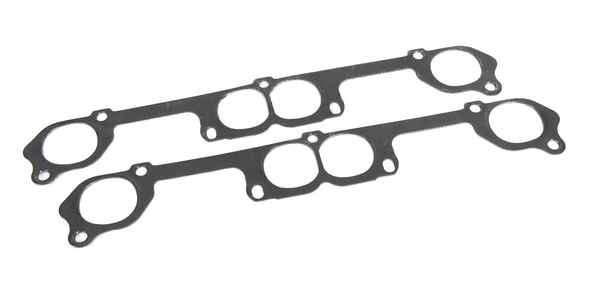 Beyea Custom Headers HG913 Exhaust Header and Manifold Gasket for Small Block Chevy, Oval Port, Graphite, Pair