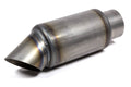 Beyea Custom Headers Muffler 2.75 Inch Center Inlet, 2.75 Inch Turn Down Outlet, 6 x 4.5 Inch Round Steel Body, 11.5 Inch Length