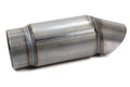 Beyea Custom Headers MUF3.5 Muffler with 3.5-Inch Center Inlet and Turn Down Outlet, 6 x 4.5-Inch Round Steel Body