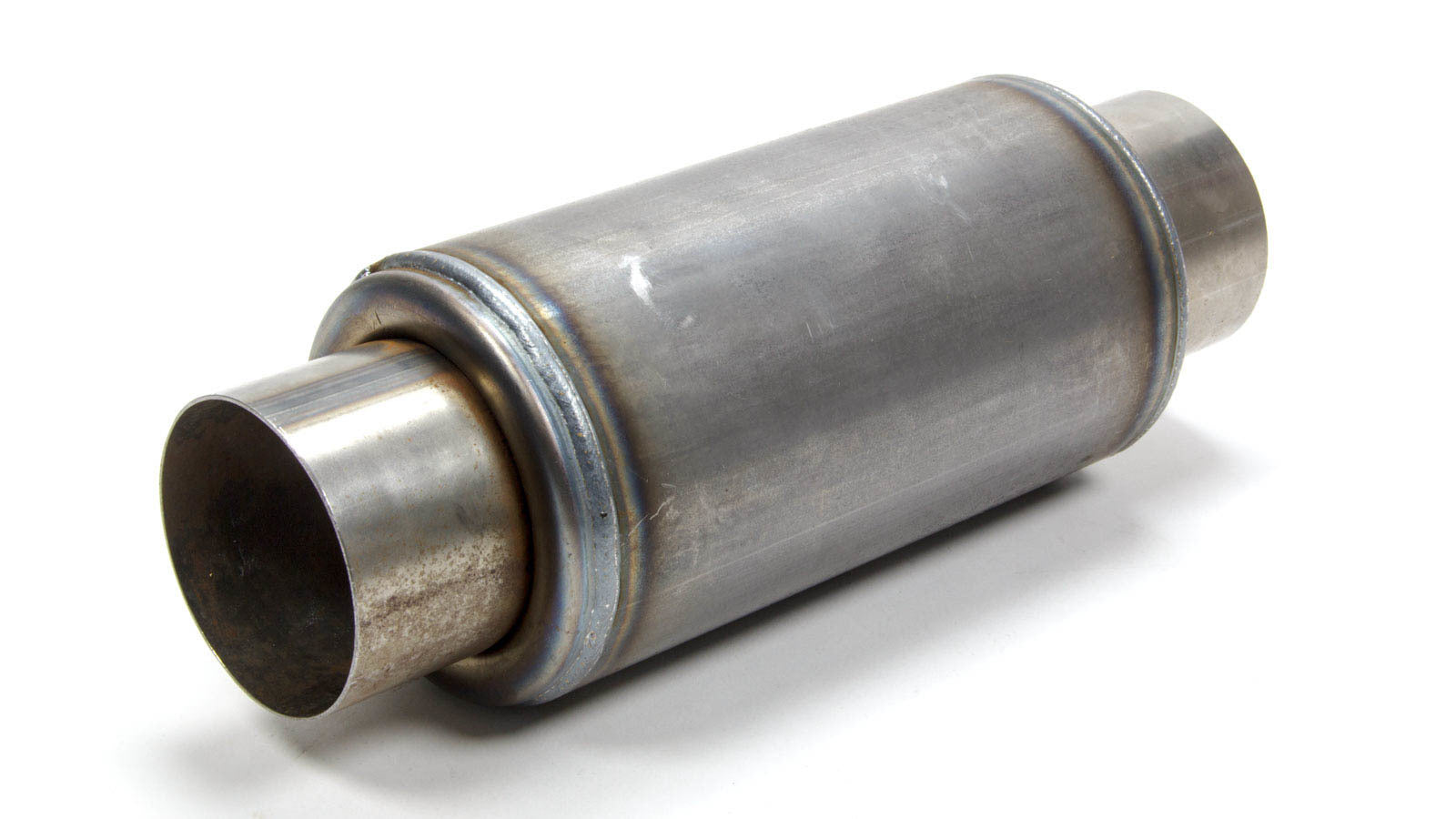 Beyea Custom Headers MUF3DM Dirt Modified Muffler with 3-Inch Inlet and 3-Inch Straight Outlet, 8-Inch Diameter, 12.5-Inch Length, Steel, Natural Finish