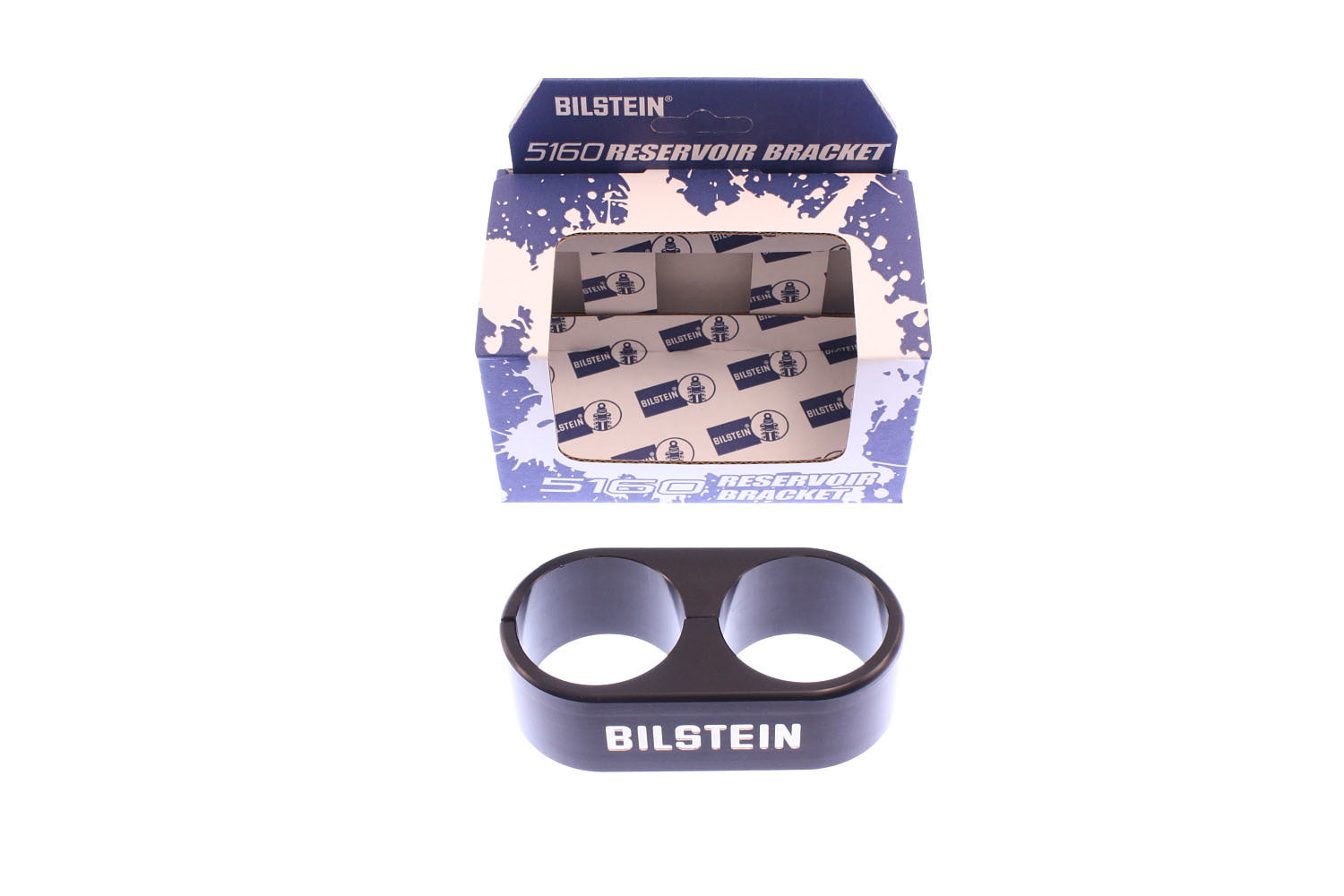 BILSTEIN 11-176015 Shock Reservoir Bracket Assembly for 5160 Piggyback Shocks, Aluminum, Black Anodized