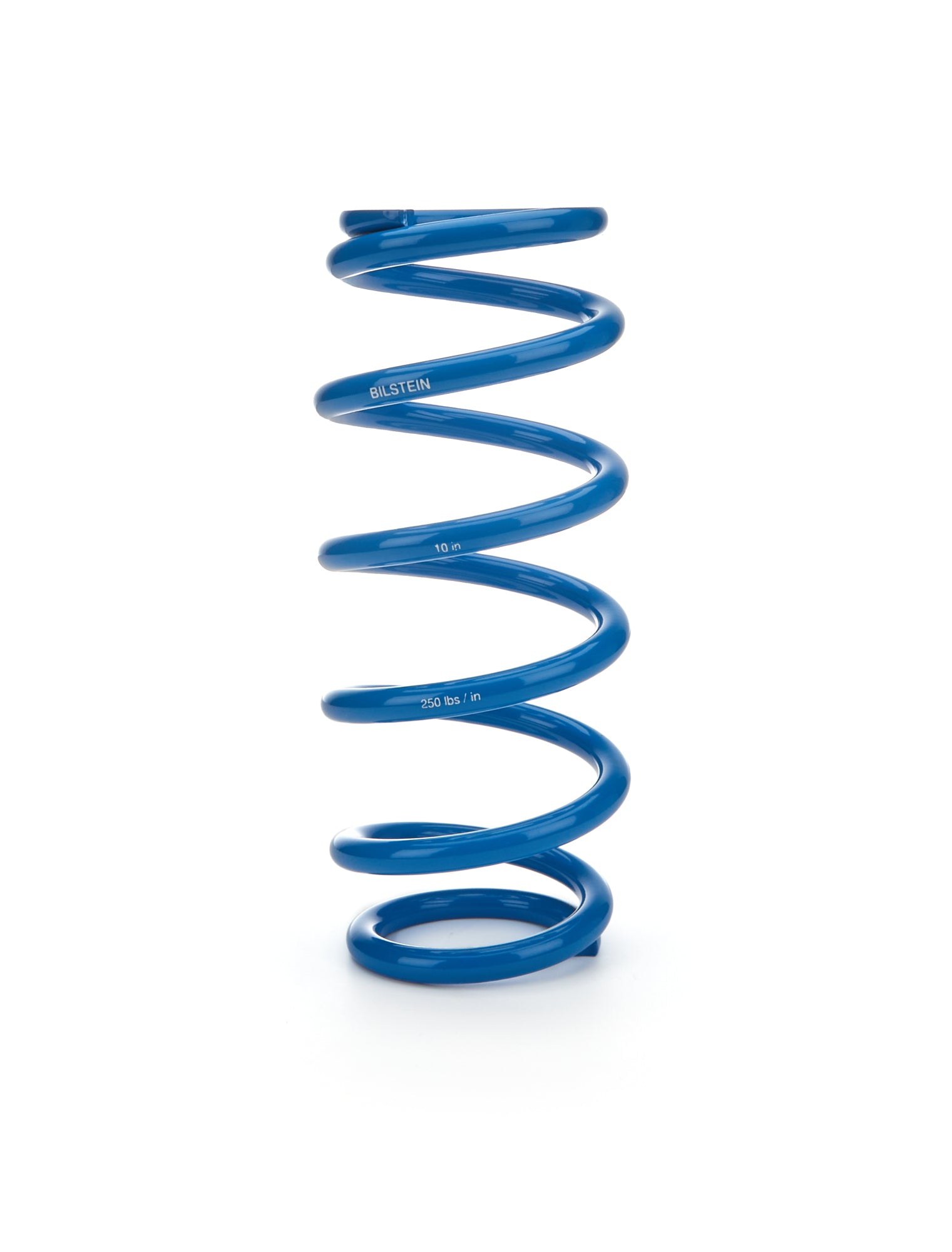 Bilstein E4-MCS-0051A00 Coil Spring for Off-Road and Truck Applications, 2.5 Inch ID, 10 Inch Length, 250 lb/in Spring Rate, Steel, Blue Powder Coat