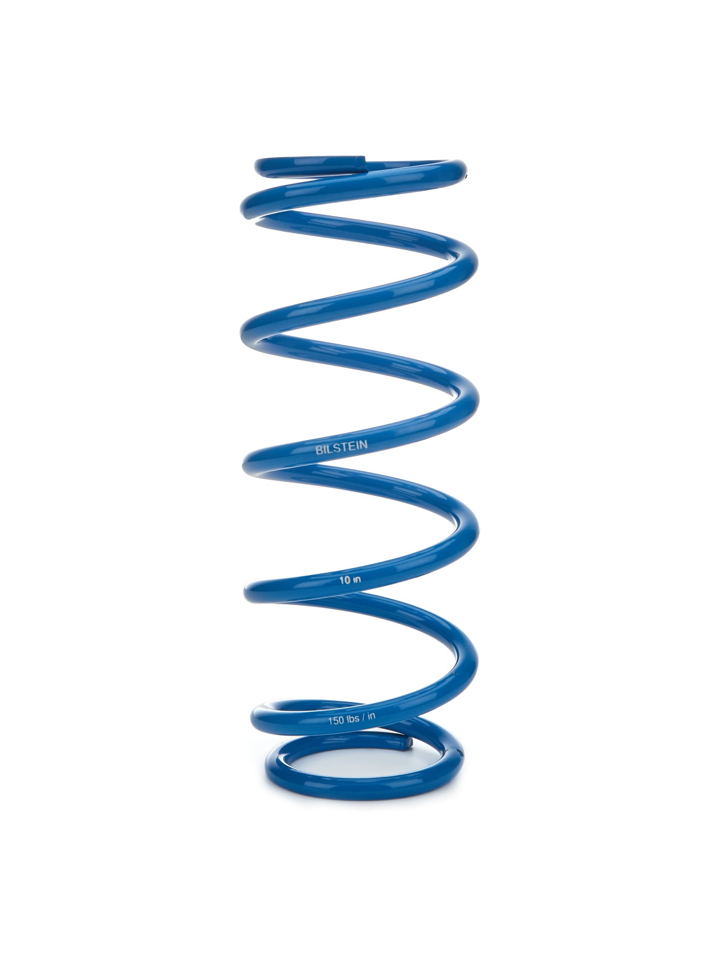 Bilstein E4-MCS-0059A00 Coil Spring, 2.5 Inch ID, 10 Inch Length, 150 lb/in Spring Rate, Steel with Blue Powder Coat