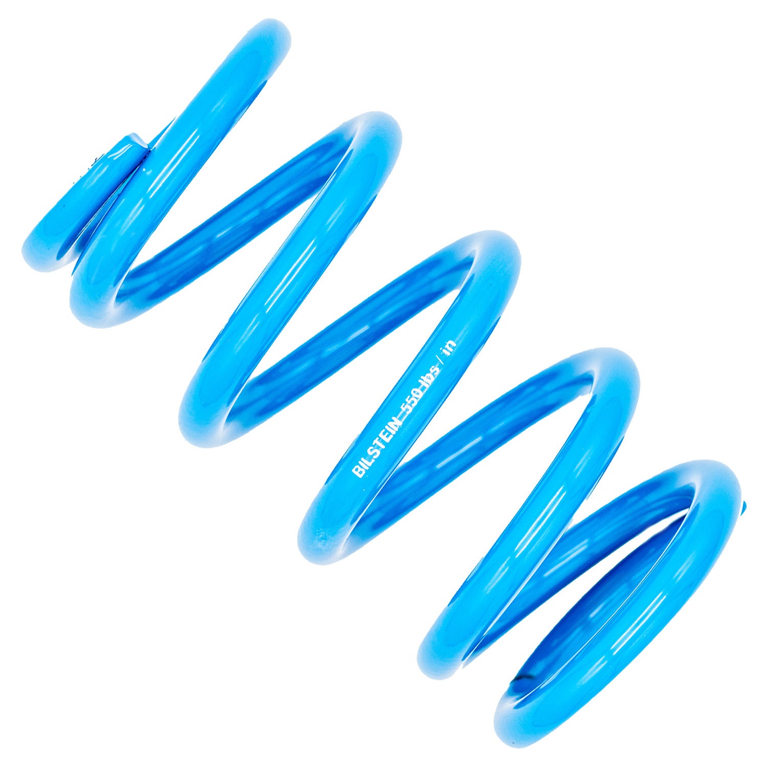BILSTEIN E4-MCS-0065A00 Coil Spring, 2.5 Inch Inner Diameter, 7 Inch Length, 550 lb/in Spring Rate, Steel, Blue Powder Coat