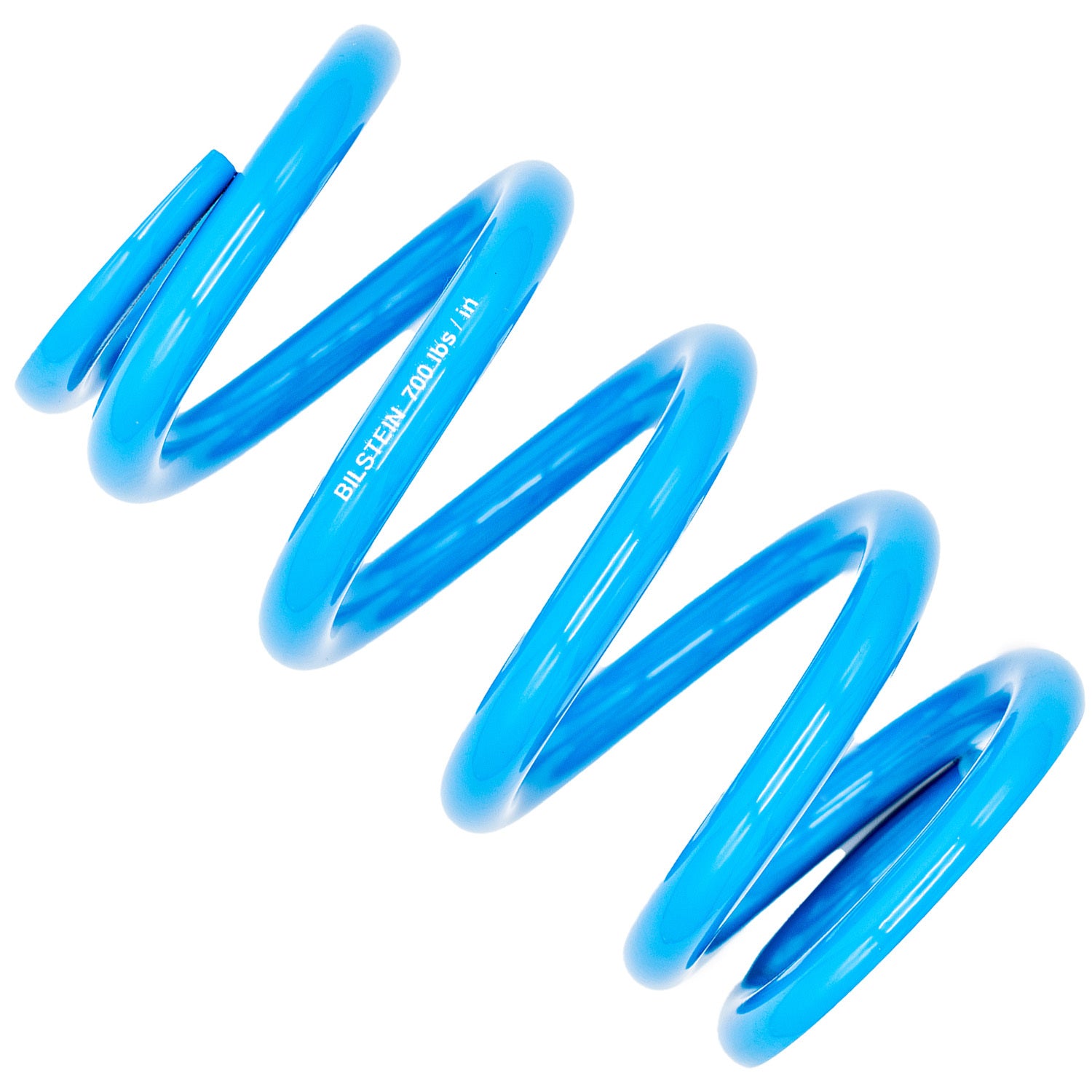 Bilstein E4-MCS-0068A00 Coil Spring, 2.5 Inch Inner Diameter, 7 Inch Length, 700 lb/in Spring Rate, Steel, Blue Powder Coat