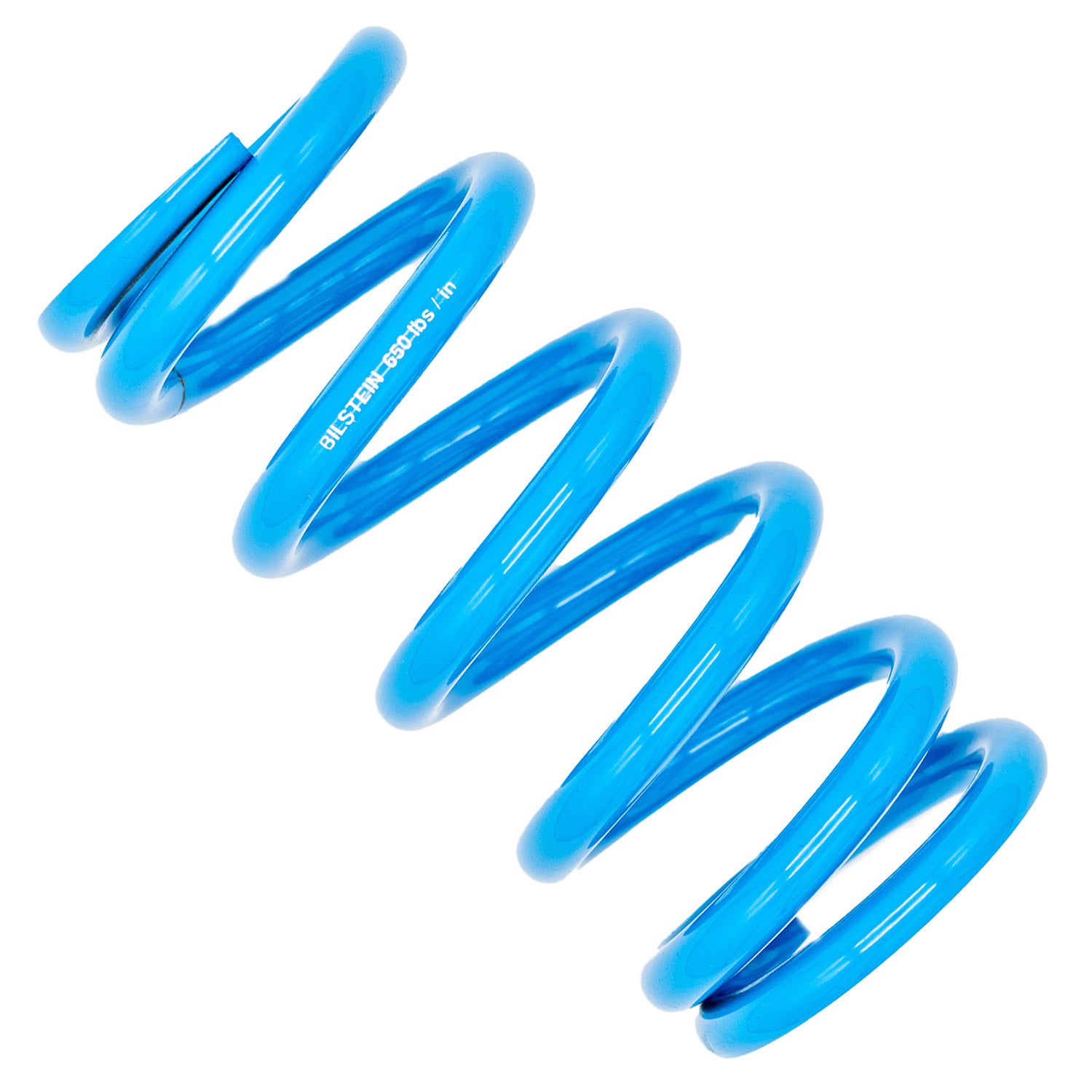 Bilstein E4-MCS-0071A00 Coilover Spring 2.5 Inch ID x 8 Inch Length, Steel, Blue Powder Coat, 650 lb/in Spring Rate