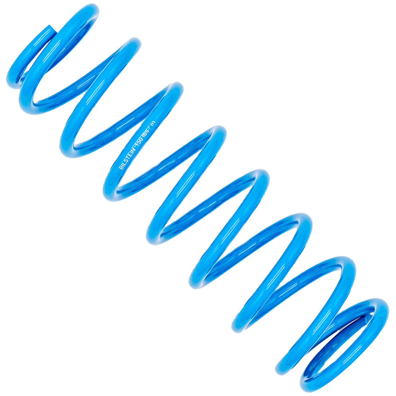 Bilstein Coilover Spring E4-MCS-0076A00, 2.5 Inch Inner Diameter, 12 Inch Length, 150 lb/in Spring Rate, Steel, Blue Powder Coat