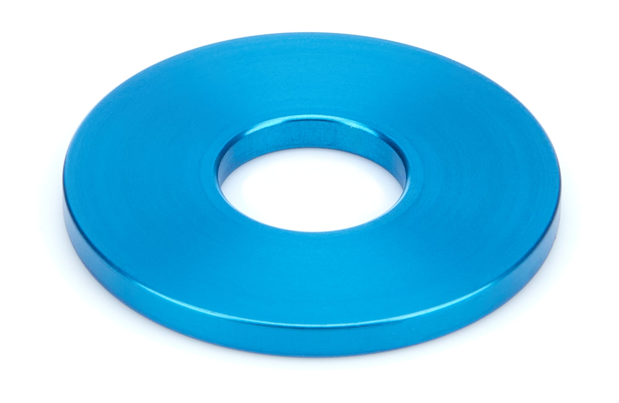 BILSTEIN E4-MSM-0197A00 Aluminum Bump Stop Washer, 14mm Inner Diameter, 38mm Outer Diameter, 3mm Thickness, Blue Anodized