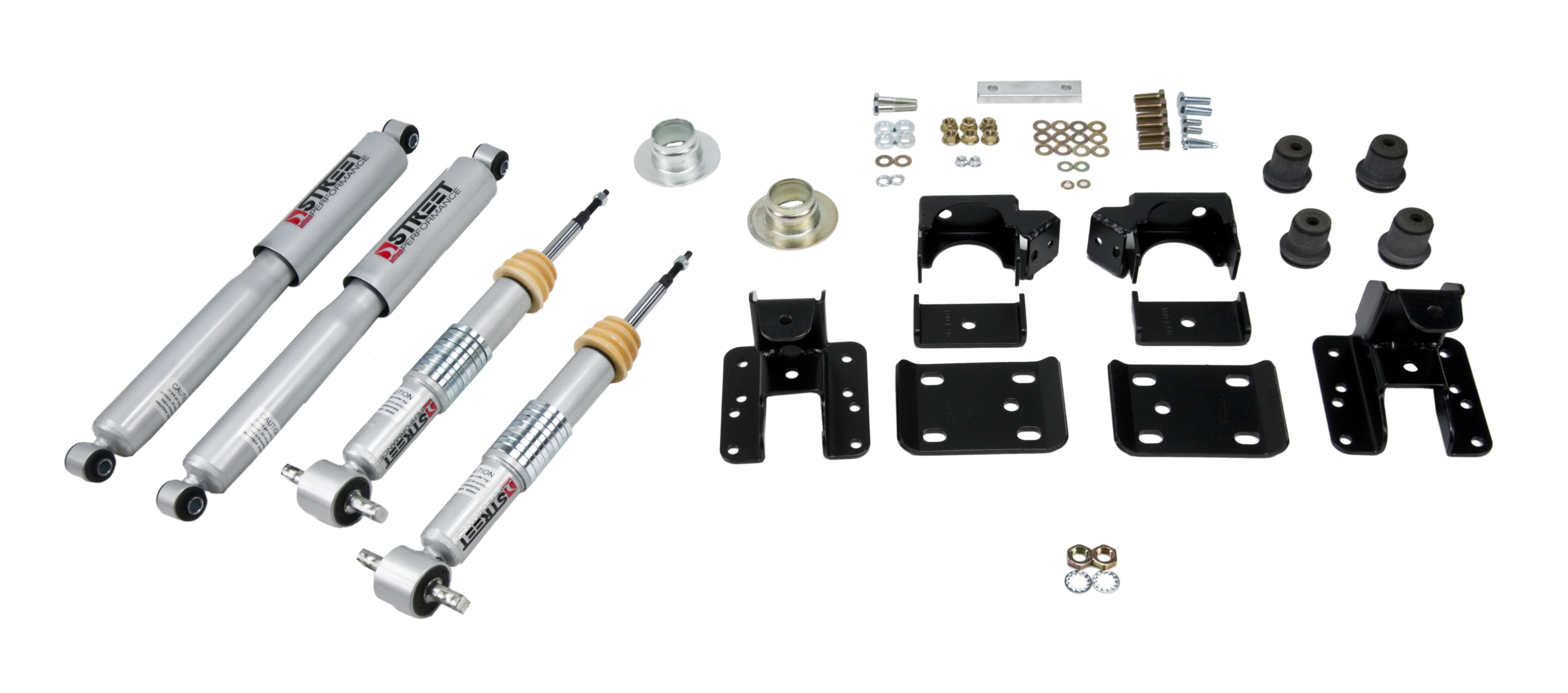 Bell Tech Lowering Kit 1001SP for Ford F-150 All Cabs Short Bed, 3 Inch Front / 4 Inch Rear Drop, 2015-2016