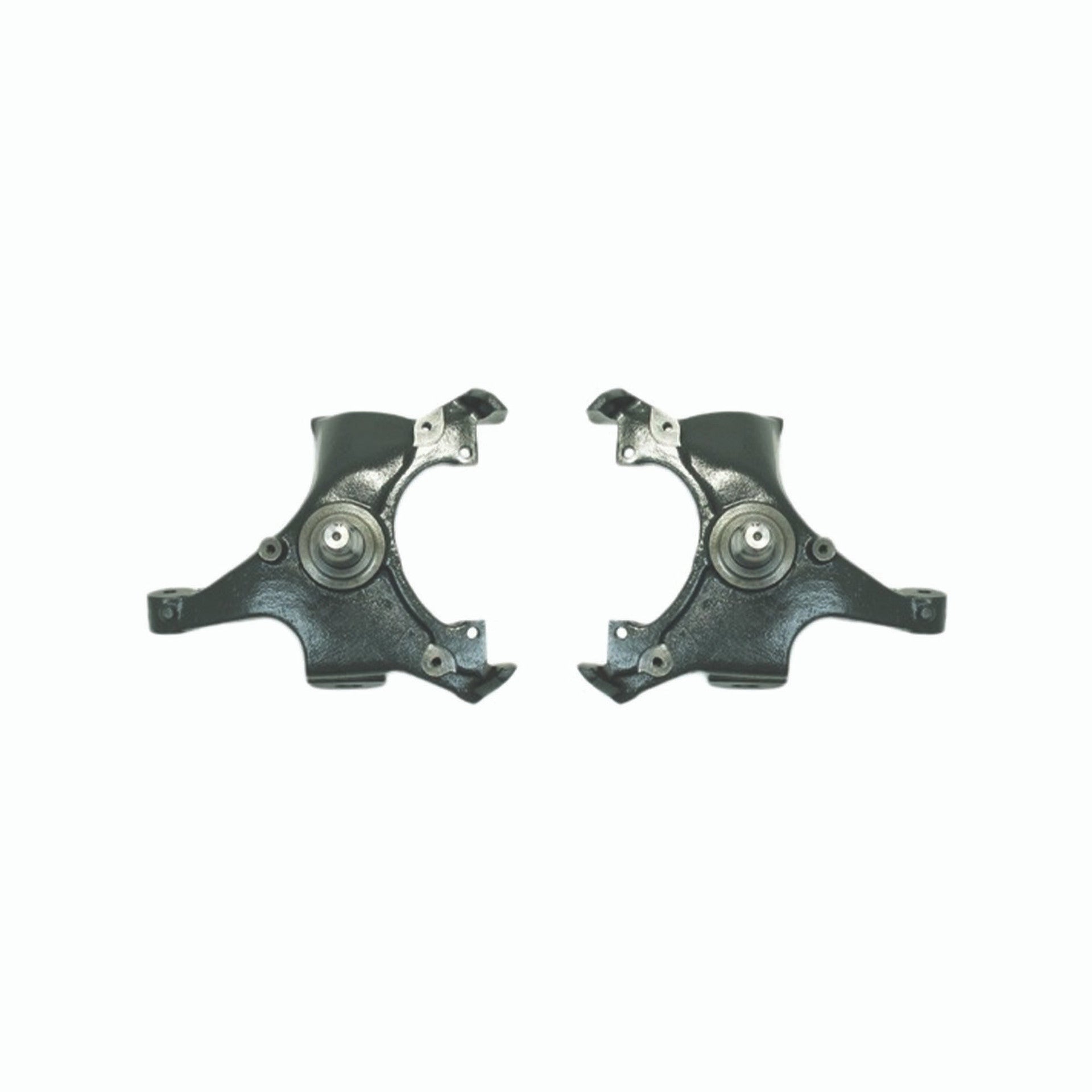 Bell Tech 2105 Spindle for GM B-Body 1992-1996, 2-Inch Drop, Driver and Passenger Side, Iron with Black Paint Finish