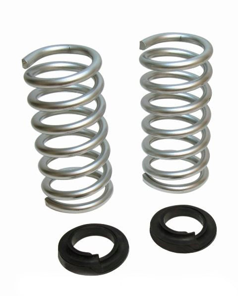 Bell Tech BLL23458 Pro Coil Suspension Spring Kit for GM Fullsize Trucks, 2 to 3 Inch Lowering, Front, Steel, Silver Powder Coat