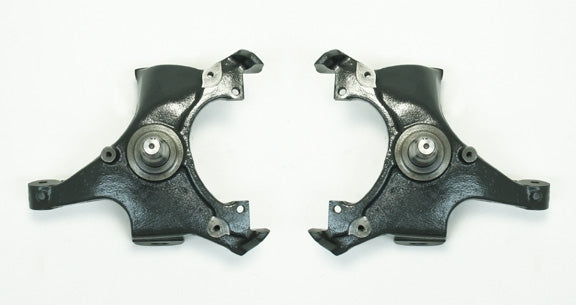Bell Tech BLL2500 Spindle Set for GM Fullsize SUVs and Trucks, Driver and Passenger Side, 2-Inch Drop, Iron with Black Paint Finish