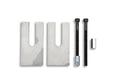 BELL TECH 4975 2 Degree Leaf Spring Shim for Trucks, Aluminum, 2-1/2 Inch Width, Natural Finish, Pair