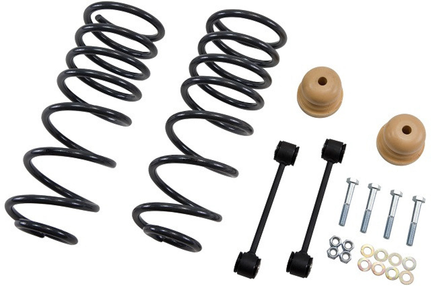 Bell Tech BLL5318 Coil Spring Set for Ram Fullsize Trucks 2009-2018, Rear, 4-Inch Lowering, Steel with Black Powder Coat Finish
