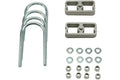 Bell Tech BLL6002 Lowering Block Kit for Rear Leaf Springs, 1 Inch Drop, Aluminum, Natural Finish