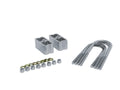 BELL TECH BLL6100 Leaf Spring Block Kit for 2 Inch Lowering, Aluminum, Natural Finish, Fits 2-1/2 to 3 Inch Wide Leaf Springs
