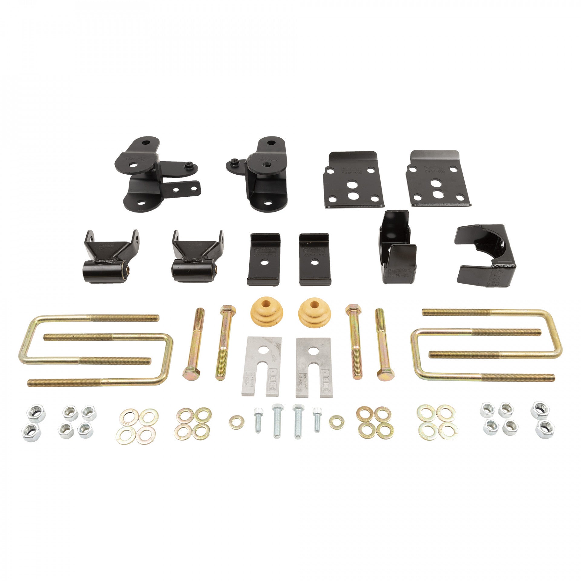 Bell Tech Rear Flip Kit 6447 for Ford F-150 2015-2017, 4-Inch Lowering, Steel Black Powder Coat