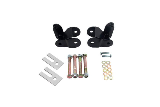 Bell Tech BLL6565 Front Leaf Spring Bracket Kit for Ford F-150 (2015-2020), Steel, Black Powder Coat, Pair