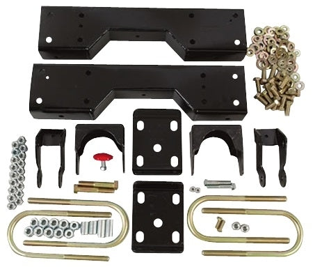 Bell Tech 6650 Rear Flip Kit for GM C2500 Pickup Trucks, 6 Inch Lowering, Steel with Black Powder Coat Finish