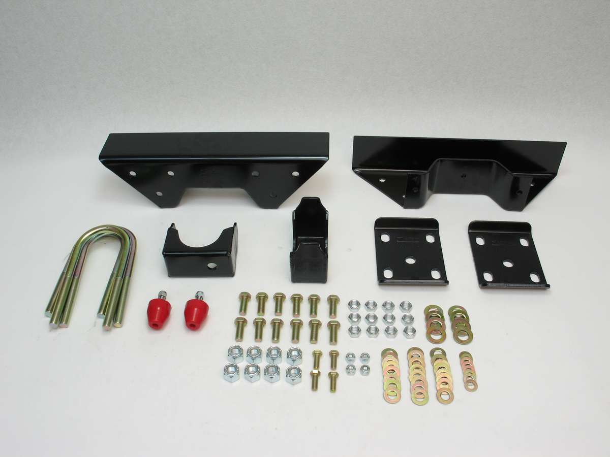 Bell Tech 6850 Rear Flip Kit for GM C10 Pickup Trucks, 6 Inch Lowering, Steel with Black Powder Coat Finish
