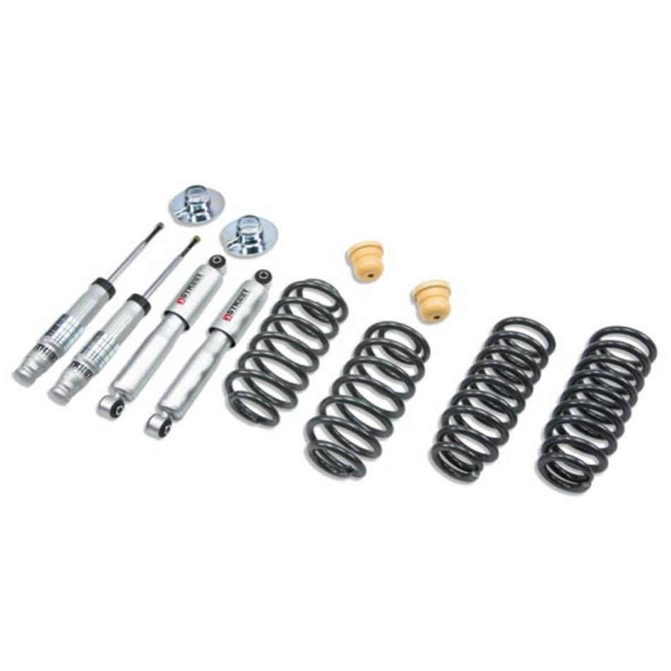 Bell Tech 795SP Lowering Kit for GM Compact SUVs, 2 Inches Front and 3 Inches Rear Coil Springs and Shocks
