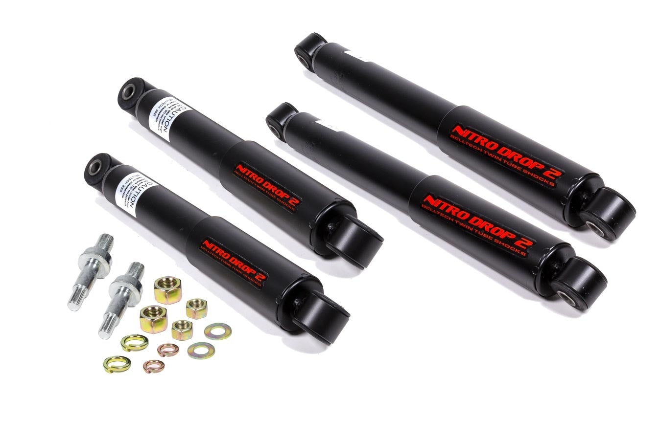 Bell Tech BLL9147 Nitro Drop 2 Twin Tube Rear Shock Absorber for GM Fullsize Trucks 1963-1972, Steel, Black Finish
