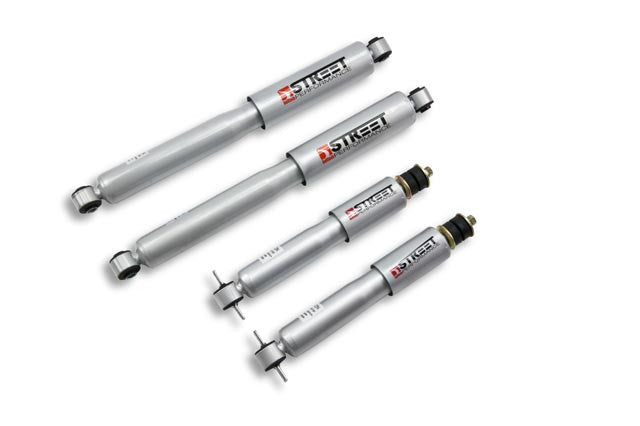 Bell Tech BLL9522 Street Performance Shock Absorber for GM SUVs and Trucks, 0 to 7 Inch Lowered, TwinTube Steel Construction, Silver Finish