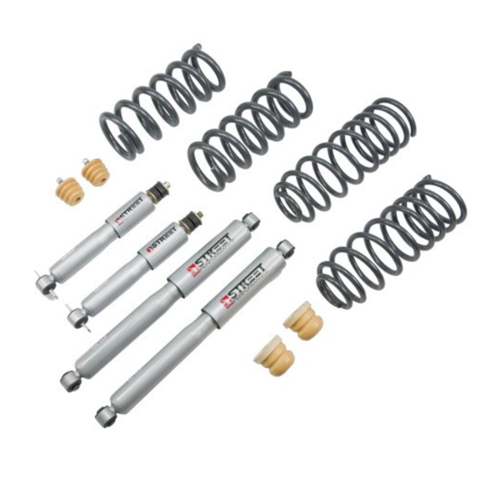 Bell Tech 963SP Lowering Kit for Dodge Ram Fullsize Trucks, 2009-2016, 2 Inch Front and 4 Inch Rear Coil Spring and Shock Reduction