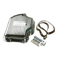 B and M Automotive TH400 Deep Sump Transmission Pan with Ribbed Design and 2 Quart Capacity, Chrome Steel