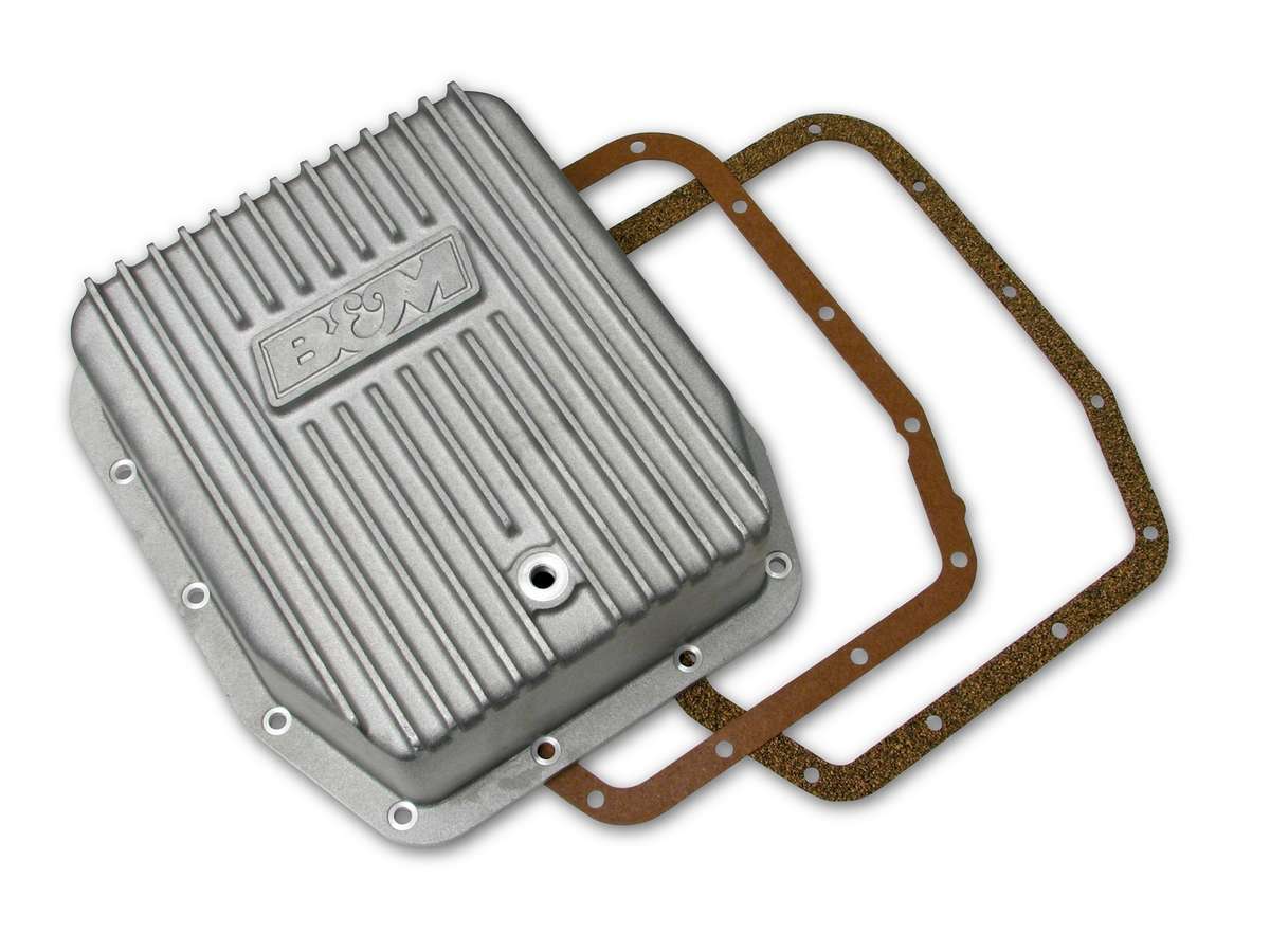 B and M Automotive BMM40291 Cast Aluminum Transmission Pan for Ford AODE and 4R70W, Deep Sump Design with 3 Quart Capacity
