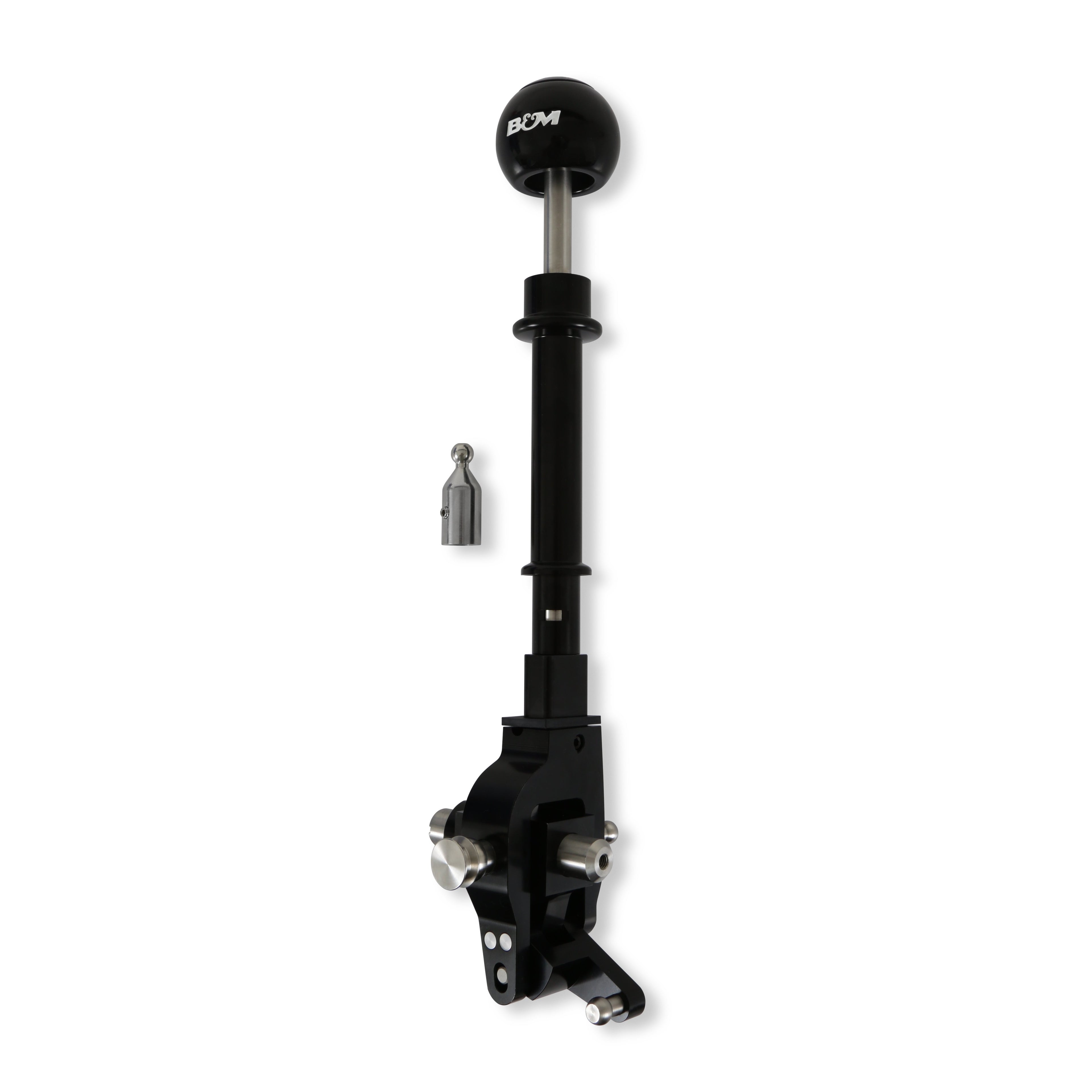 B and M Automotive 45209 Manual Sport Shifter for Ford Bronco 2021-2022, Short Throw, Stainless Steel, Black Finish